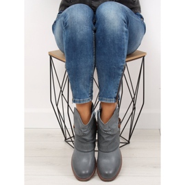 Blue women's blue boots 640-PA Blue 1