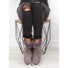 Gray ankle-high sneakers NB252P grey 1
