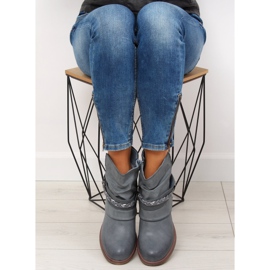 Blue women's blue boots 815-PA Blue 1