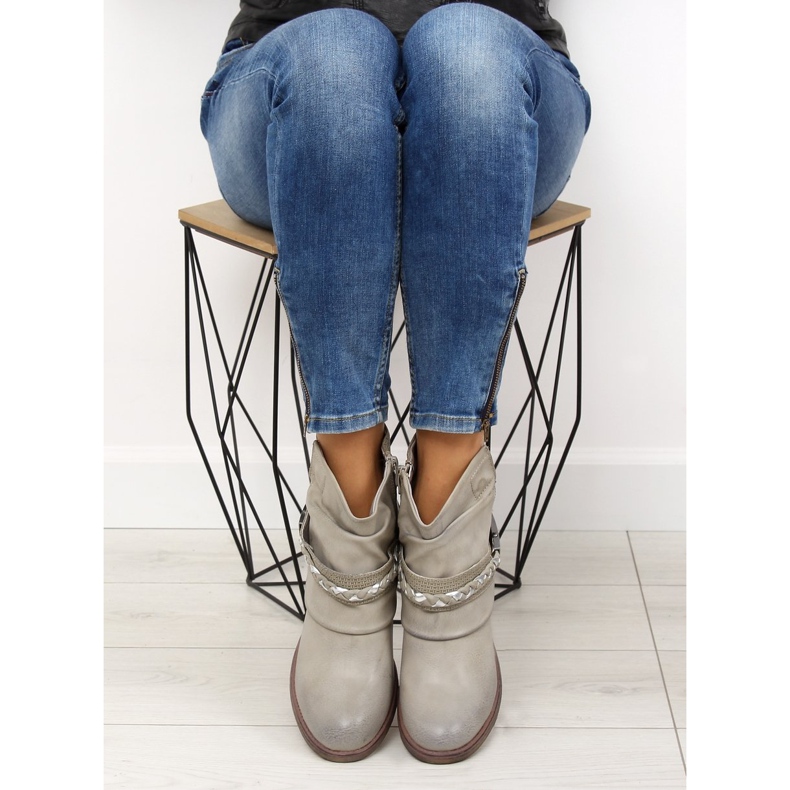 Gray Women's gray boots 815-PA Gray grey 1