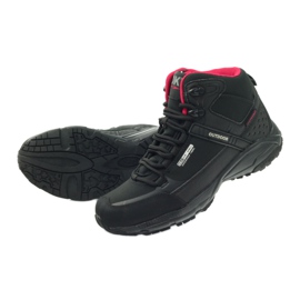 DK 1751 black softshell trekking shoes red 5