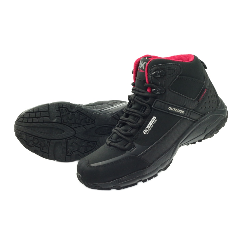 DK 1751 black softshell trekking shoes red 5
