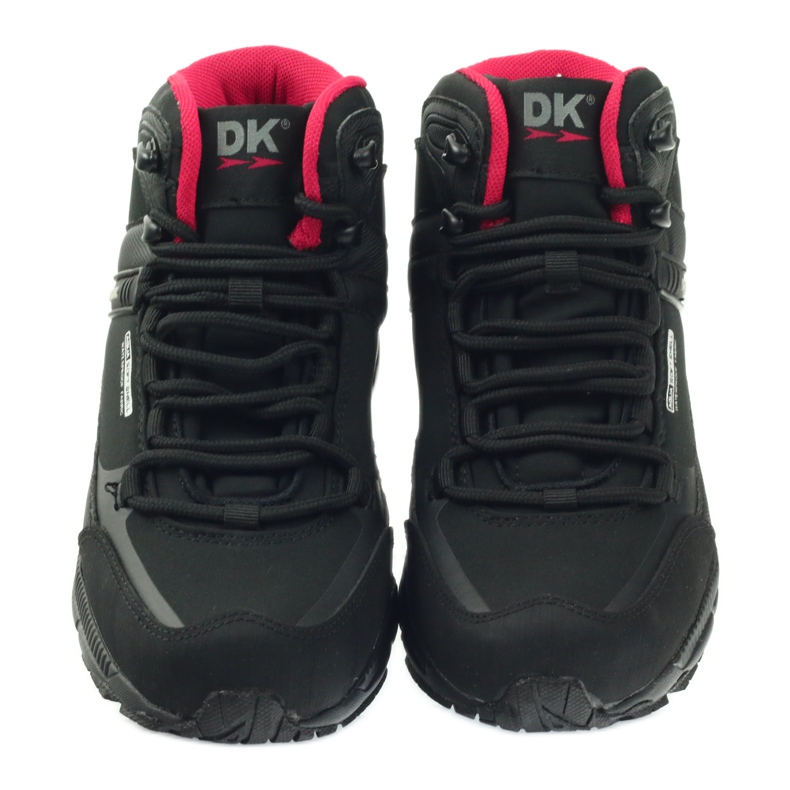 DK 1751 black softshell trekking shoes red 3