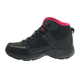 DK 1751 black softshell trekking shoes red 2