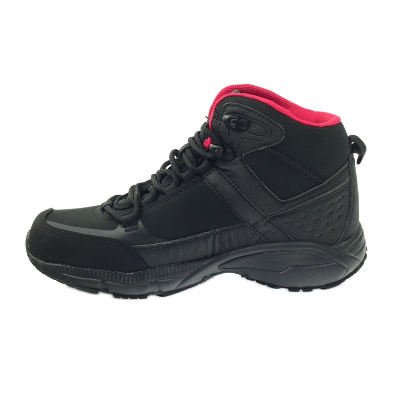 DK 1751 black softshell trekking shoes red 2