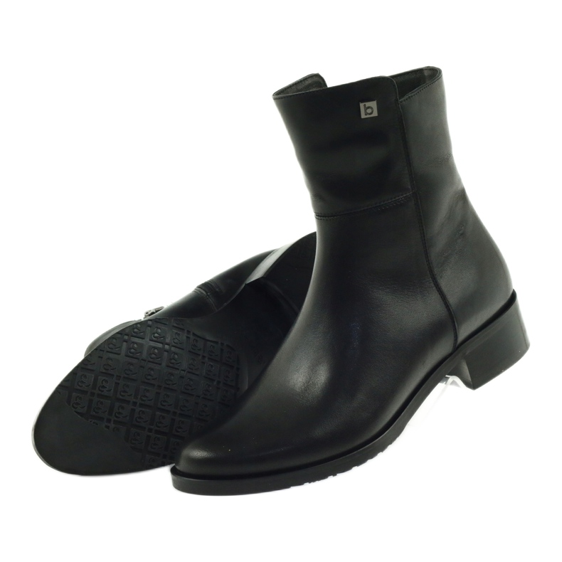Black high boots Arka 7330 with a zipper 4