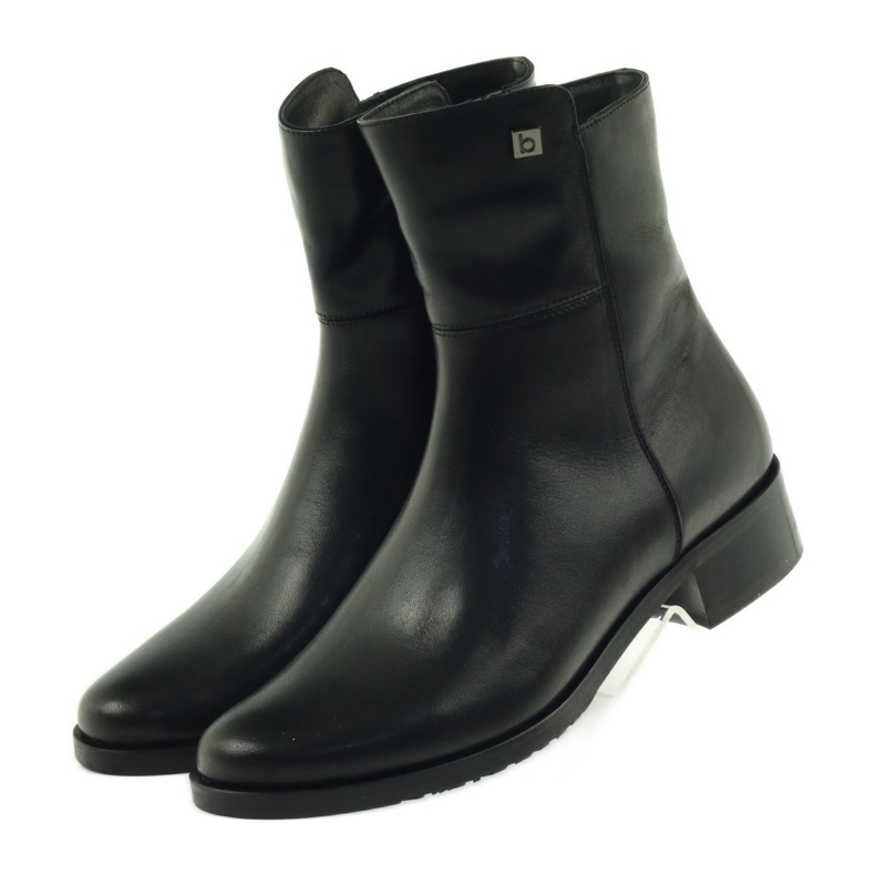 Black high boots Arka 7330 with a zipper 3