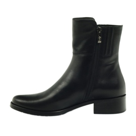 Black high boots Arka 7330 with a zipper 2