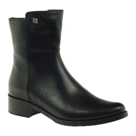 Black high boots Arka 7330 with a zipper 1