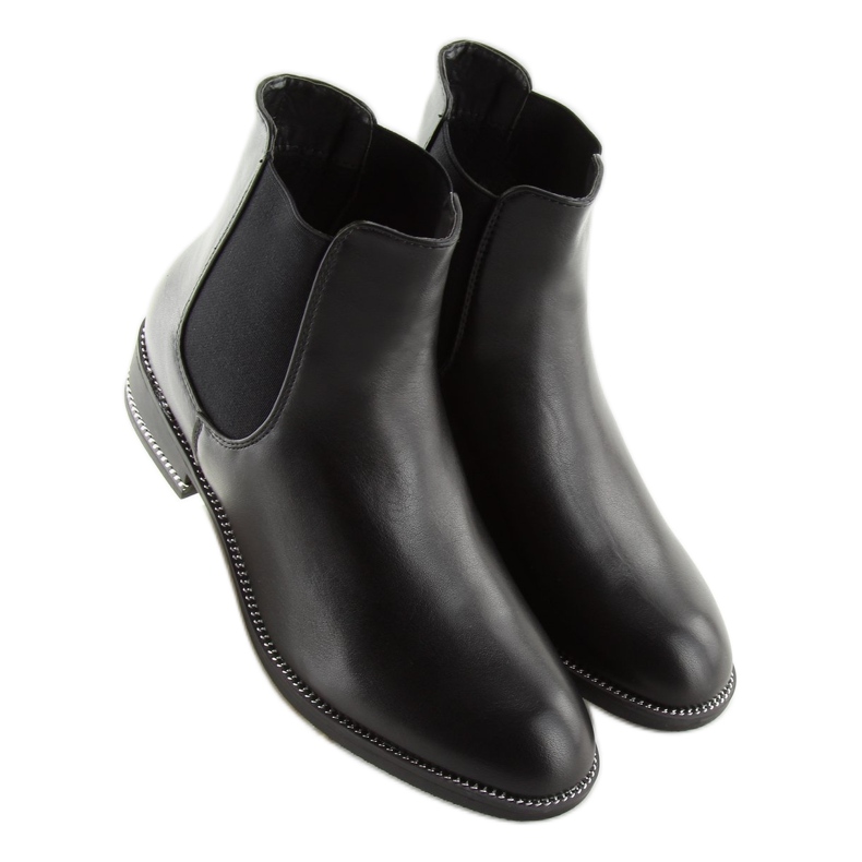 Black Chelsea boots for women NC700 Black 2