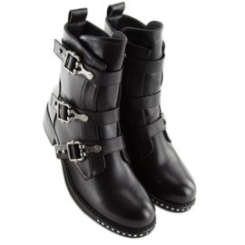 Black military boots NS08P Black 2