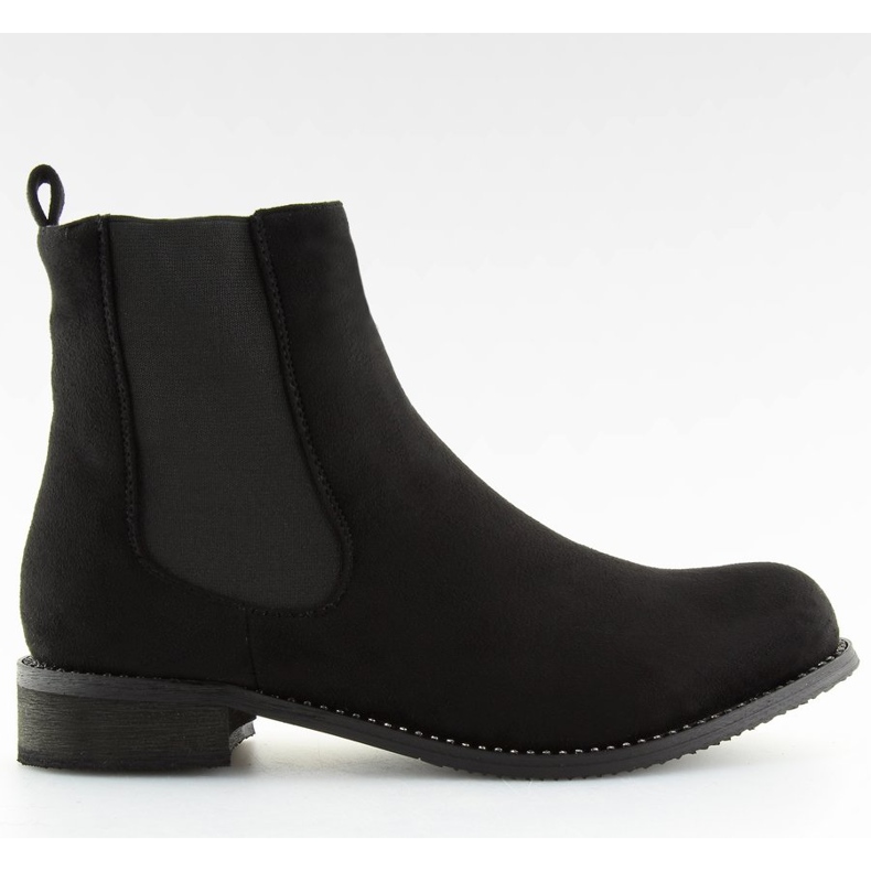 Black Chelsea boots for women NS025P Black 1