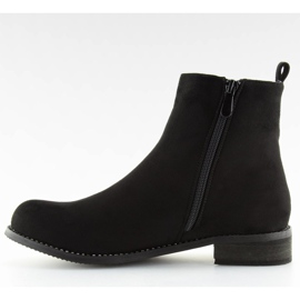 Black Chelsea boots for women NS025P Black 2