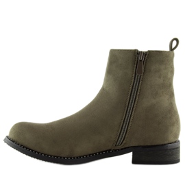 Green Chelsea boots for women NS025P Green 1 Green Chelsea boots for women NS025P Green 1
