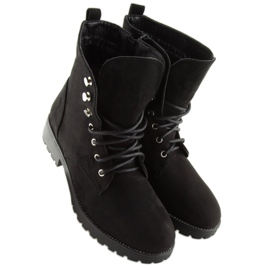 Black suede workers NC698 Black 1