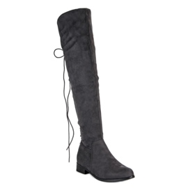 Gray musketeer boots grey 1