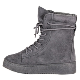Bello Star Suede snow boots grey 1 Bello Star Suede snow boots grey 1
