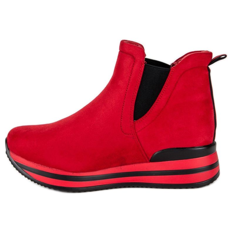 Bestelle Jodhpur boots on the platform red 1