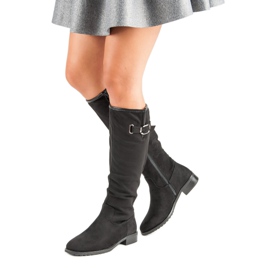 Super Me Classic suede boots black 1