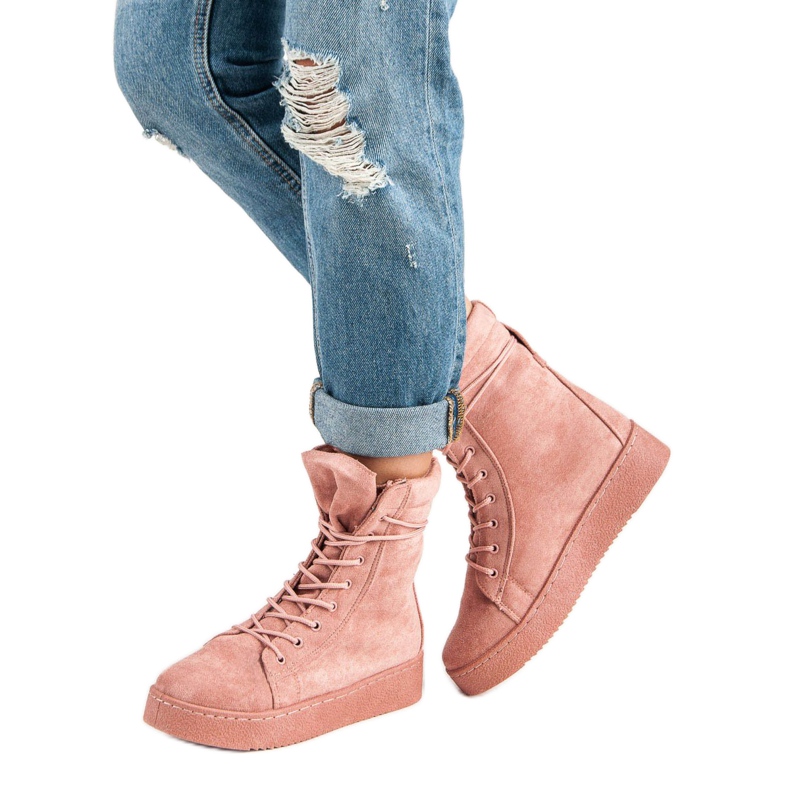 Bello Star Suede snow boots pink 2 Bello Star Suede snow boots pink 2