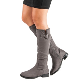 Super Me Classic suede boots grey 1