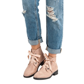 Seastar Tied Suede Booties brown 1