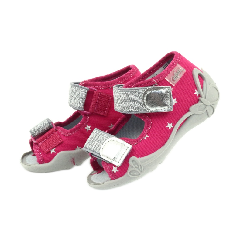 Befado children's shoes sandals slippers 242p085 grey pink 5