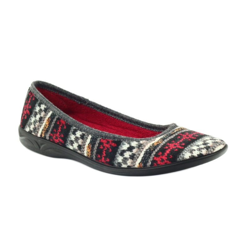 Velor slippers Norwegian pattern Adanex multicolored 1