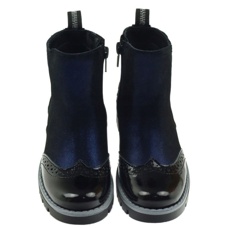 Black boots Ren But 3313 insulated navy blue 3