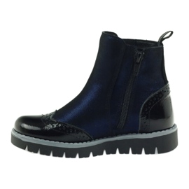 Black boots Ren But 3313 insulated navy blue 2