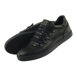 Pilpol Black Sports Leather Shoes PC051 5 Pilpol Black Sports Leather Shoes PC051 5