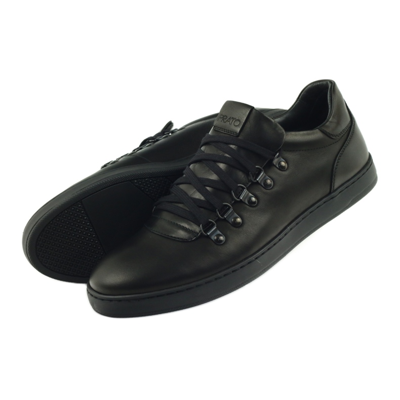 Pilpol Black Sports Leather Shoes PC051 5 Pilpol Black Sports Leather Shoes PC051 5