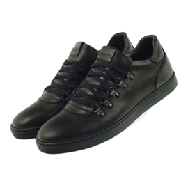 Pilpol Black Sports Leather Shoes PC051 4 Pilpol Black Sports Leather Shoes PC051 4