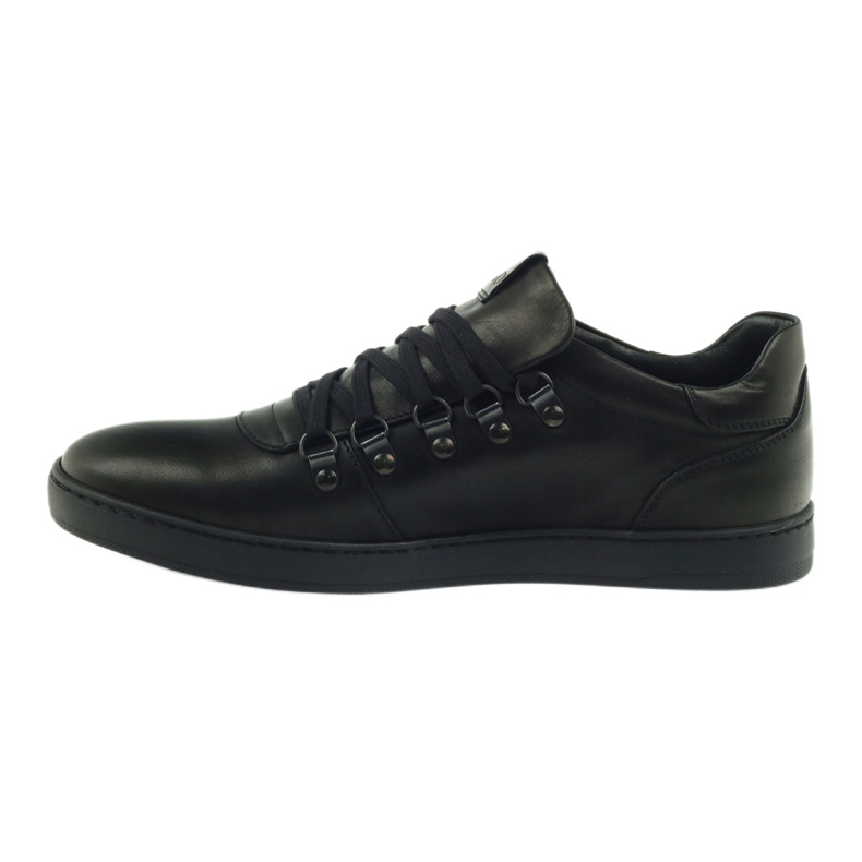 Pilpol Black Sports Leather Shoes PC051 2 Pilpol Black Sports Leather Shoes PC051 2