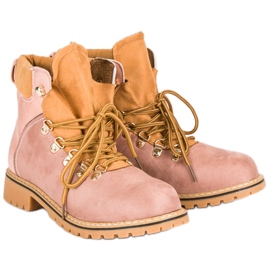 Women's pink hiking boots 1