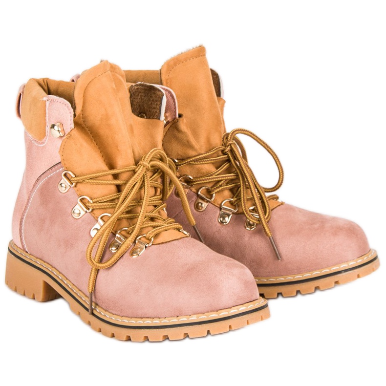 Women's pink hiking boots 1