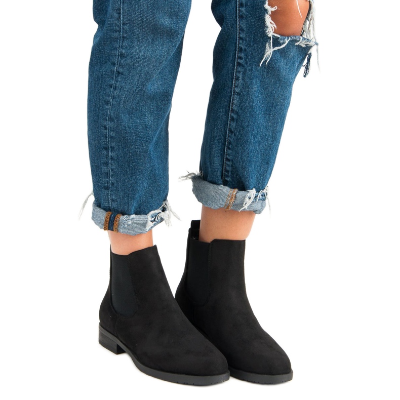 Seastar Suede Jodhpur boots black 1