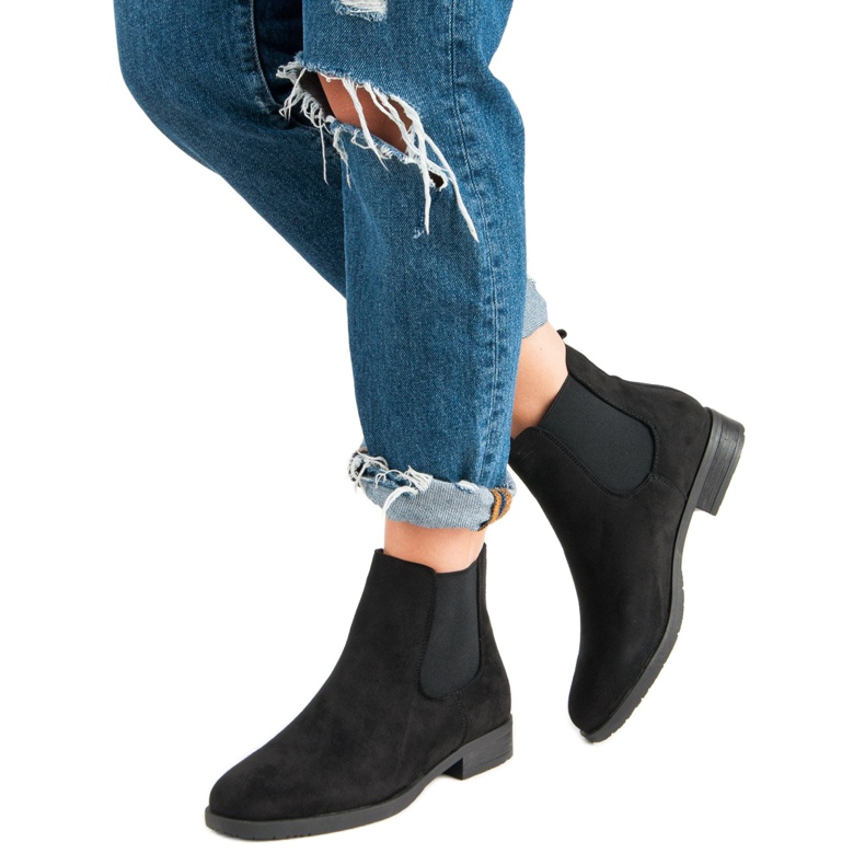 Seastar Suede Jodhpur boots black 2