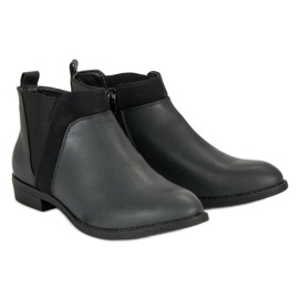 Groto Gogo Low Ankle Boots With A Zipper black 1