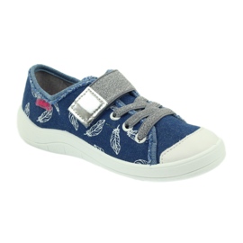 Befado children's shoes slippers sneakers 251y111 white blue grey 1