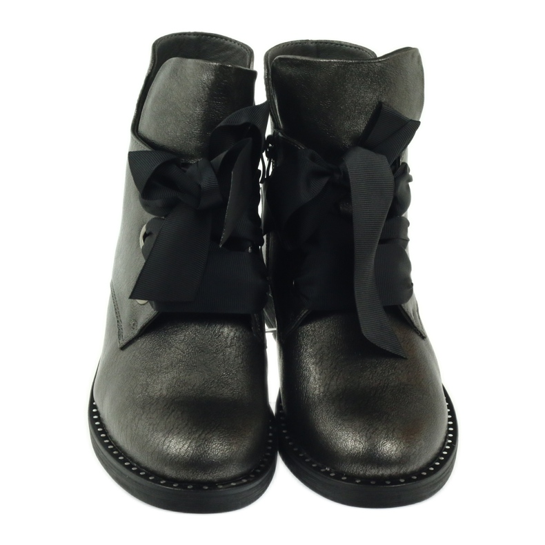 Sergio Leone 305 bow boots grey 3