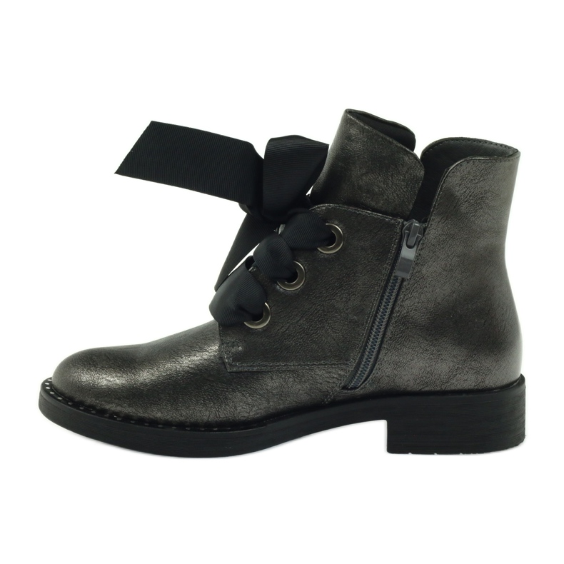 Sergio Leone 305 bow boots grey 2