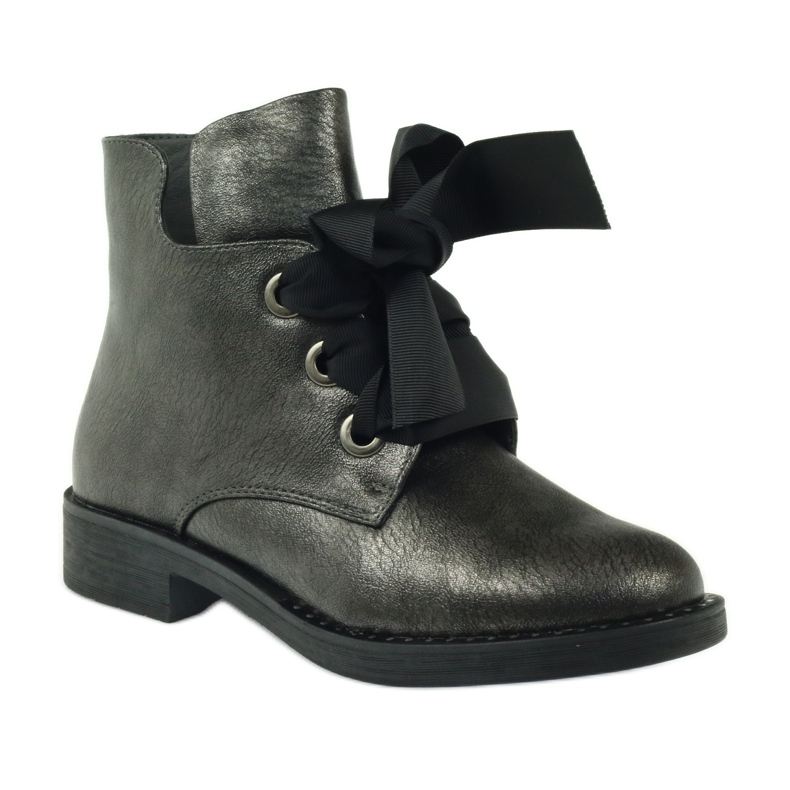 Sergio Leone 305 bow boots grey 1