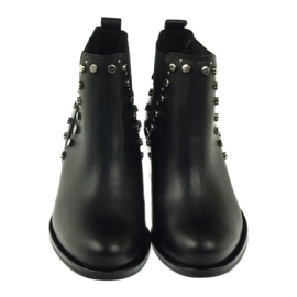 Black winter boots with studs Badura 7874 3