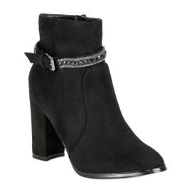 Suede high-heeled boots from VINCEZA black 2