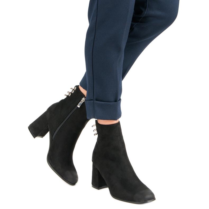 Stylish boots on the VINCEZA post black 2