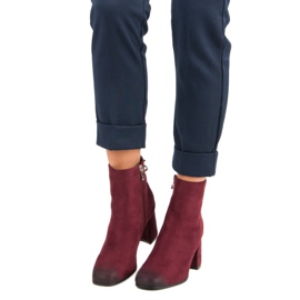 Stylish boots on the VINCEZA post red 1