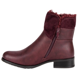 Forever Folie Warm women's boots red 1