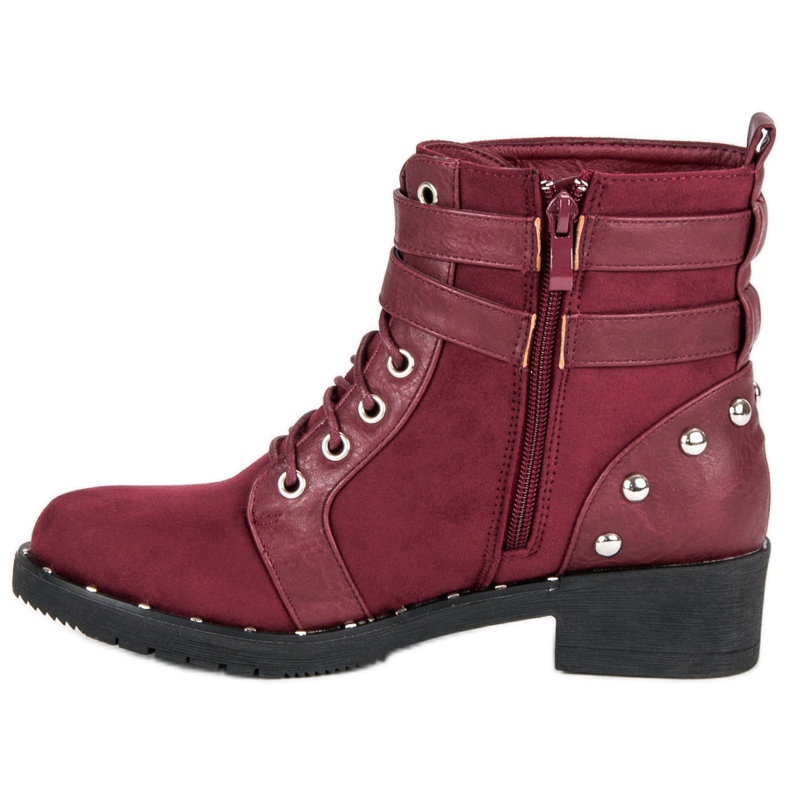 Clowse Fashionable workery boots red 1