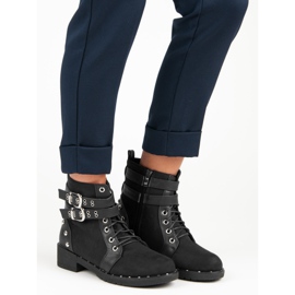 Clowse Fashionable workery boots black 1 Clowse Fashionable workery boots black 1